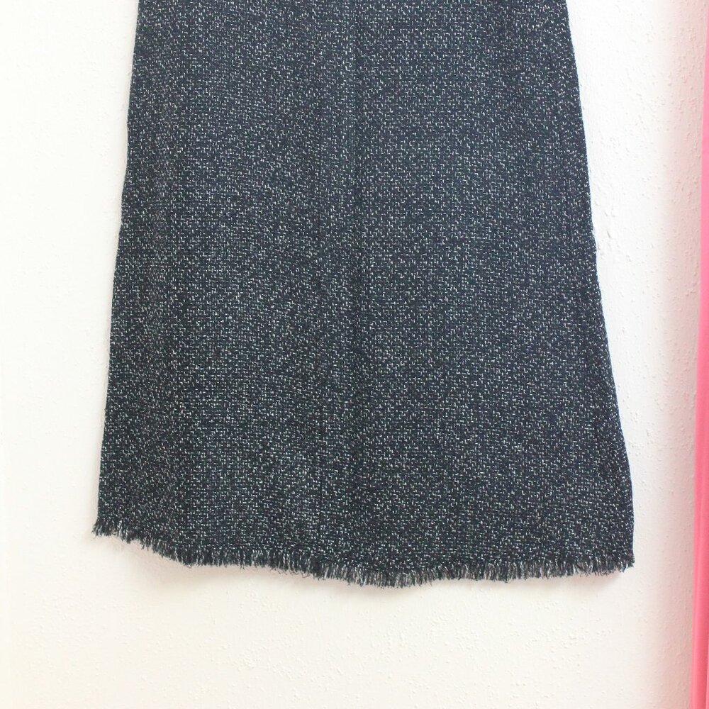 #394 Chico's Black Grey Speckled Dressy Skirt Size 2 (12) - Picture 6 of 10